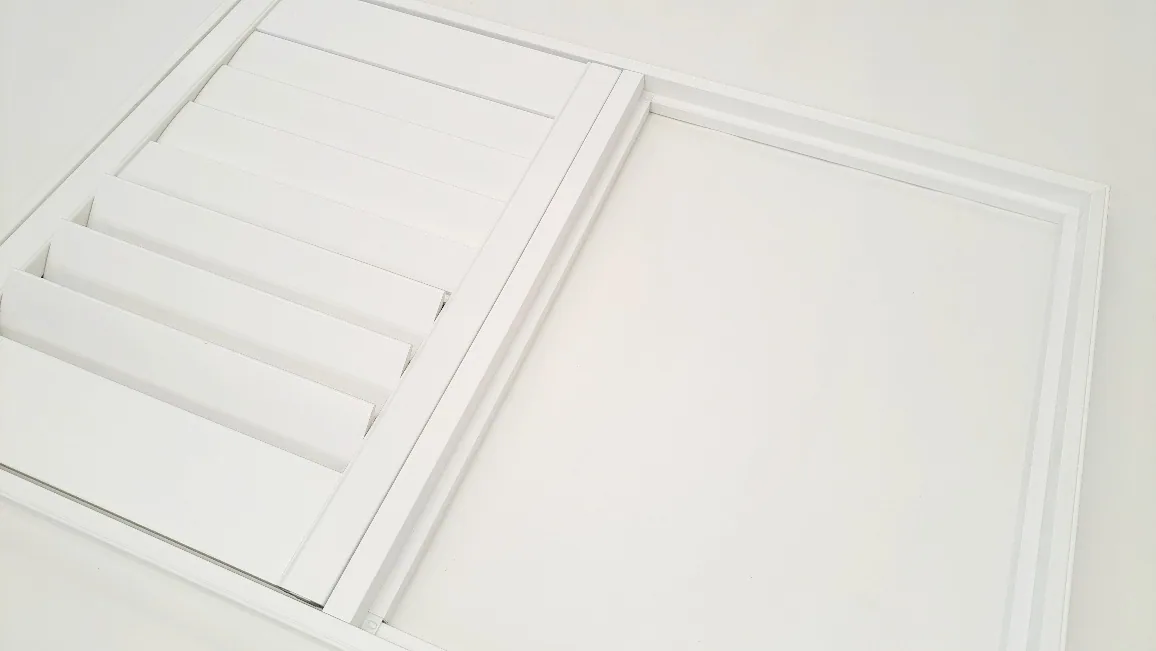 Timber plantation shutters fitted to a residential window